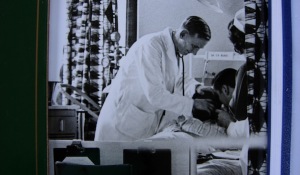Dr. Blagg with kidney patient in the early 1960s
